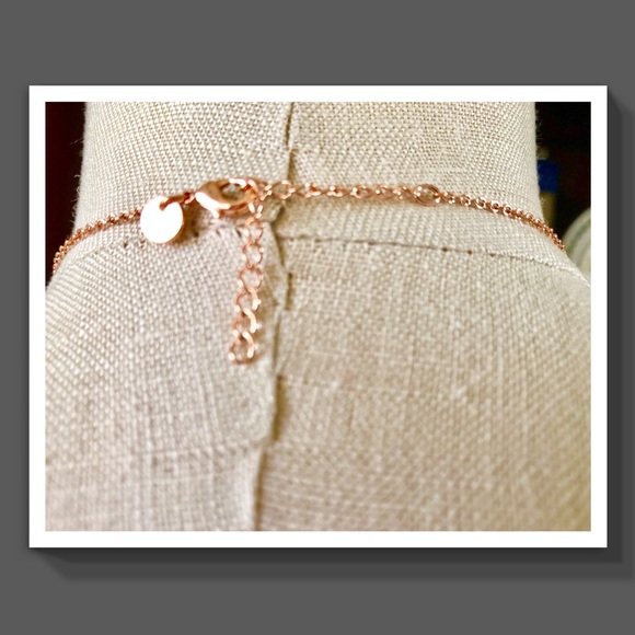 MM Melinda Maria Rose Gold Necklace NWT - Picture 3 of 3